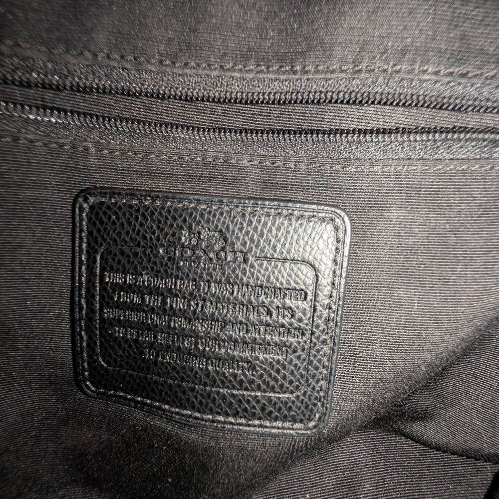 Coach Christie Carryall Leather Black Purse - Picture 6 of 9